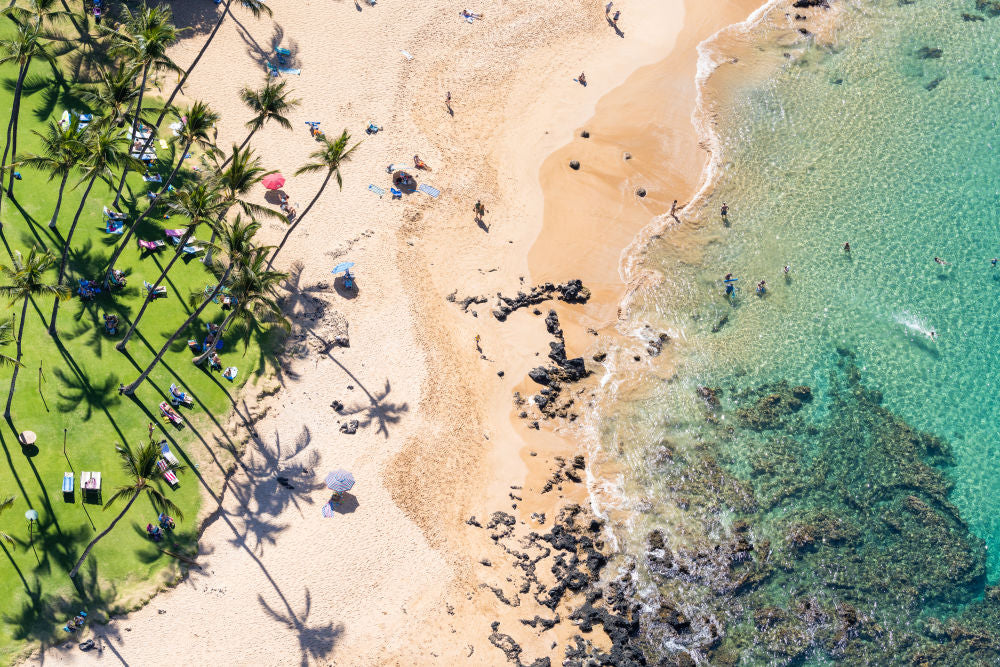 Photography by Gray Malin of Kamaole Beach, Kihei, Maui