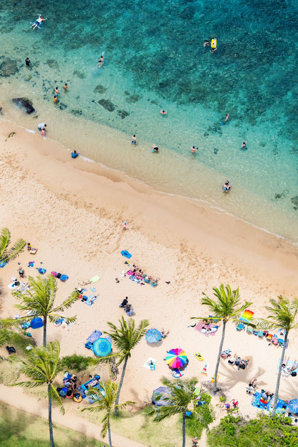 Photography by Gray Malin of Kapalua Bay Beach Day, Maui