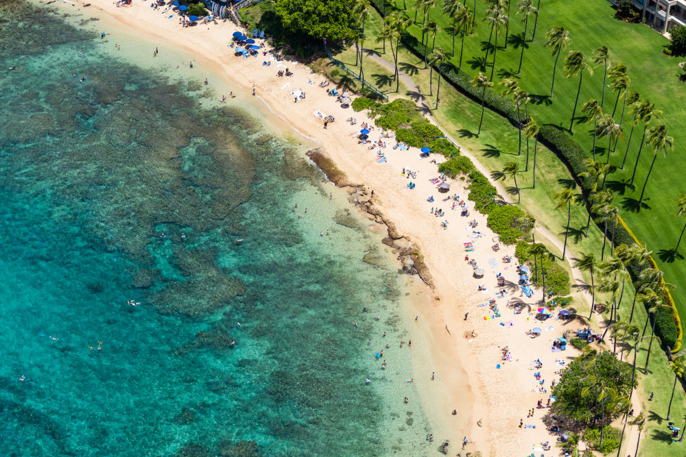 Photography by Gray Malin of Kapalua Bay, Maui