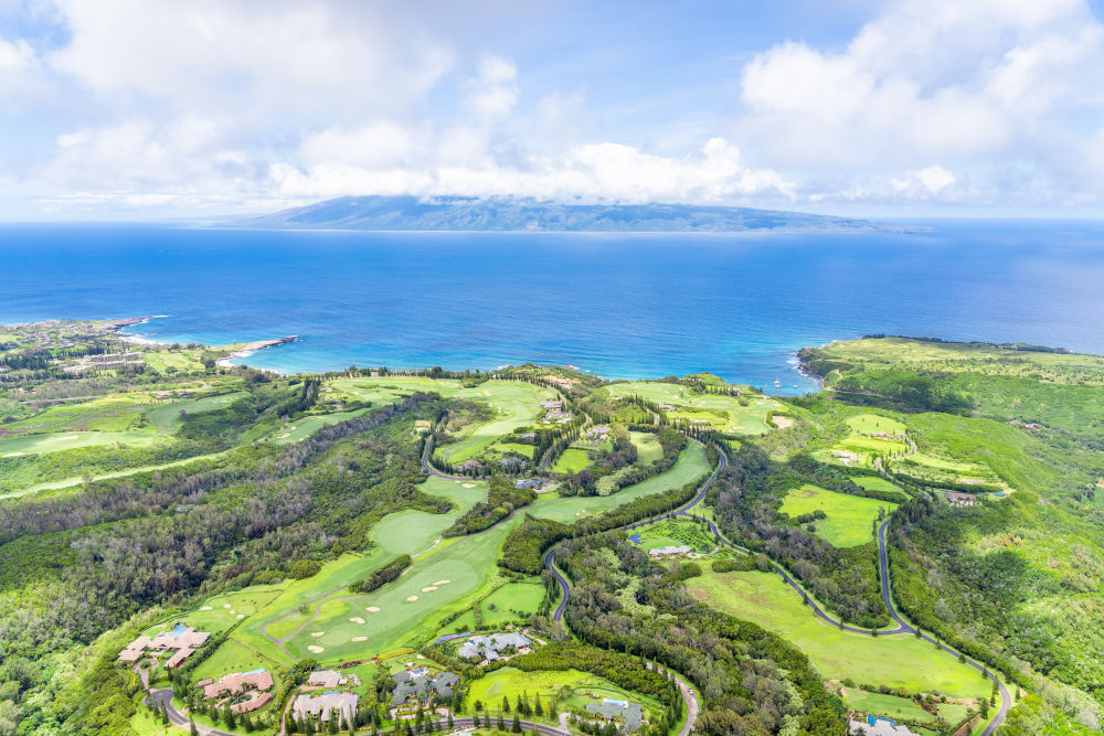 Photography by Gray Malin of Kapalua Golf Course Vista, Maui