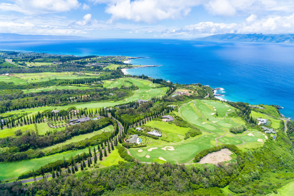 Photography by Gray Malin of Kapalua Golf Course, Maui