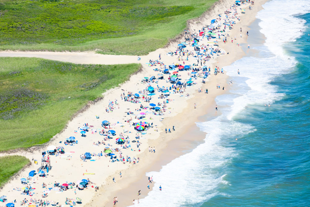 Photography by Gray Malin of Katama Beach Day, Martha's Vineyard