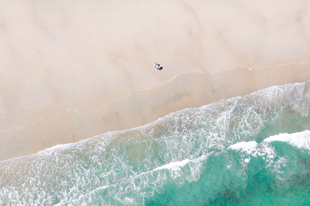 Photography by Gray Malin of Kennebunkport Beach Stroll, Maine