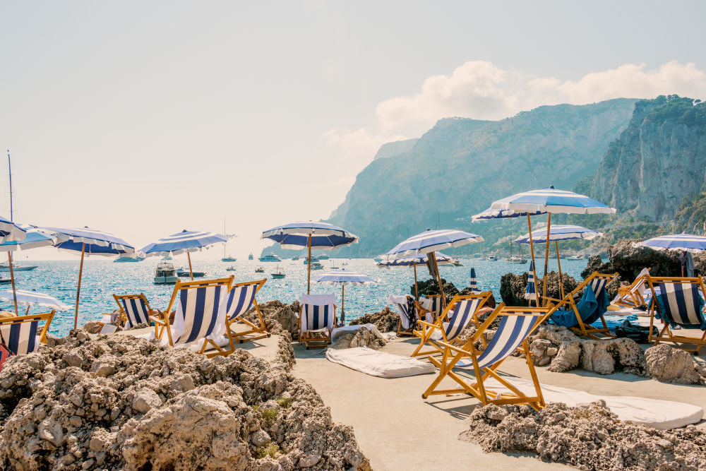 Photography by Gray Malin of La Fontelina Beach Club, Capri II