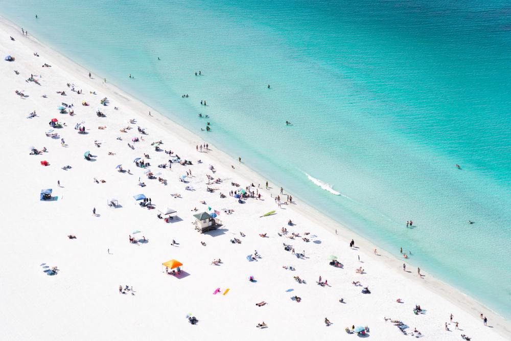 Photography by Gray Malin of Lido Key, Sarasota, Florida