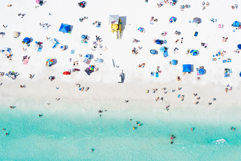 Photography by Gray Malin of Lifeguard Stand, Siesta Key, Florida