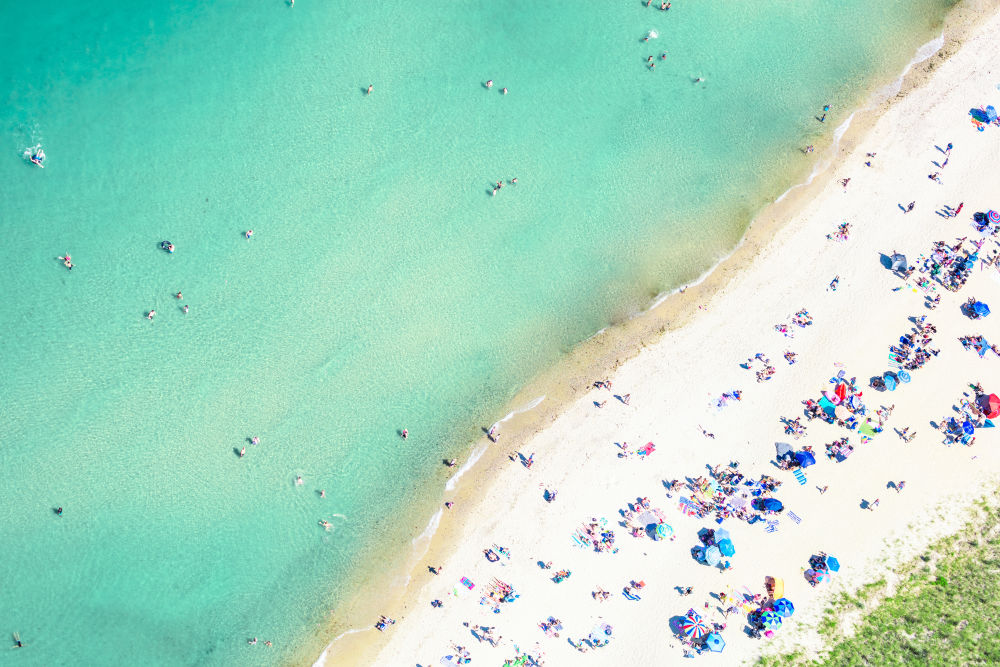 Photography by Gray Malin of Lighthouse Beach Edgartown, Martha's Vineyard