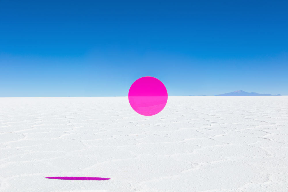 Photography by Gray Malin of Magenta Circle