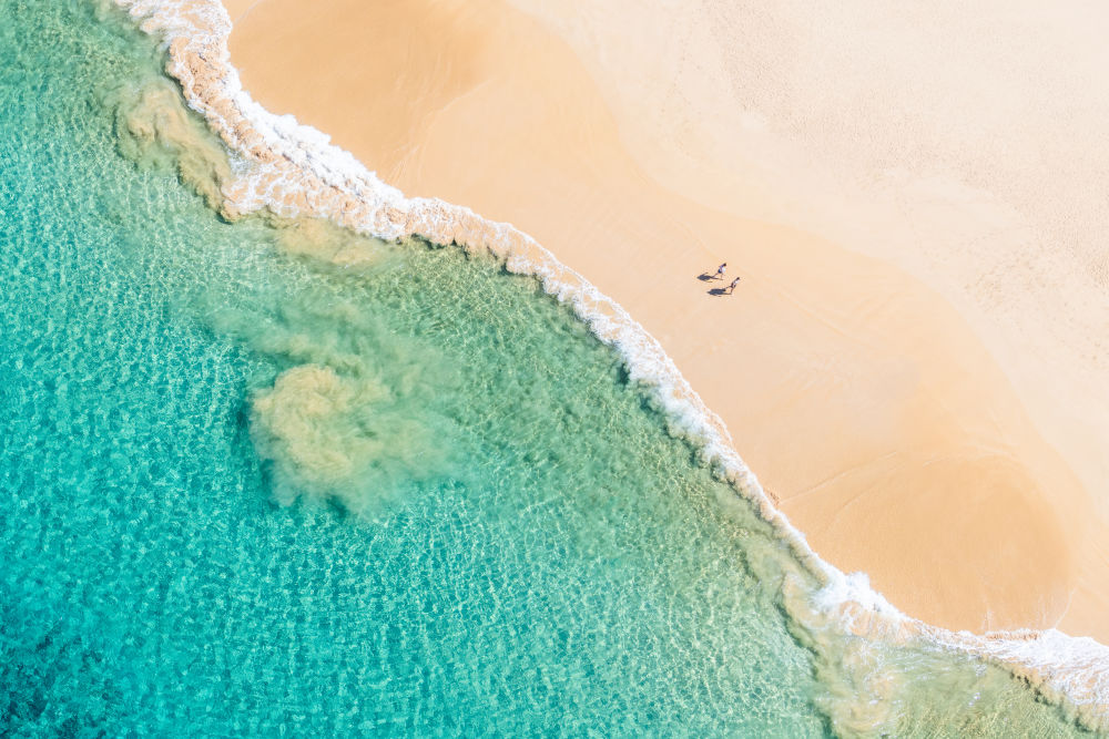 Photography by Gray Malin of Makena Beach Stroll, Maui