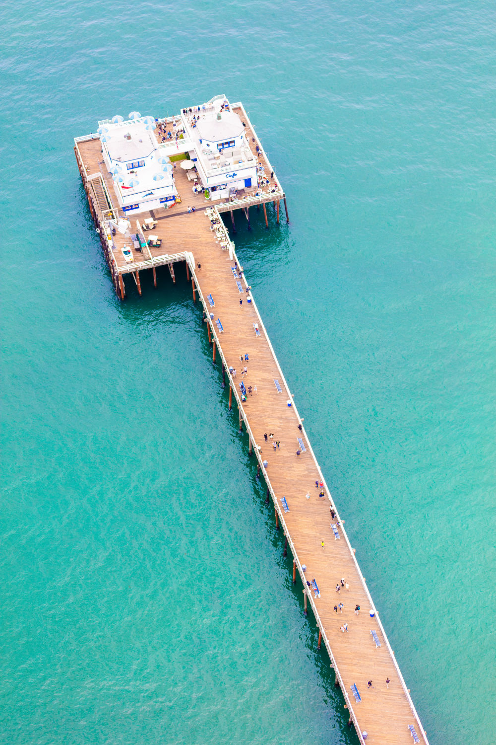 Photography by Gray Malin of Malibu Pier