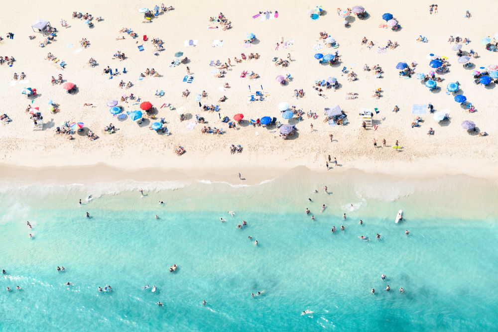 Photography by Gray Malin of Manasquan Beach, New Jersey
