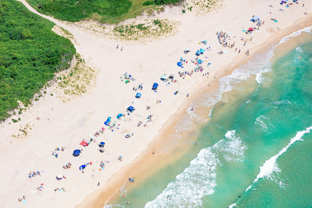 Photography by Gray Malin of Mansion Beach Diagonal, Block Island
