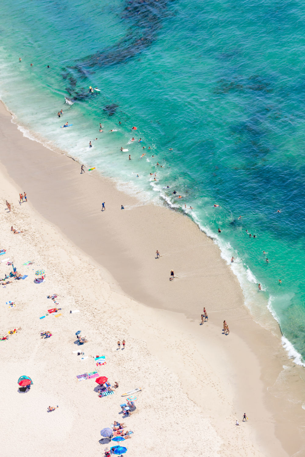 Photography by Gray Malin of Marine Street Beach, La Jolla