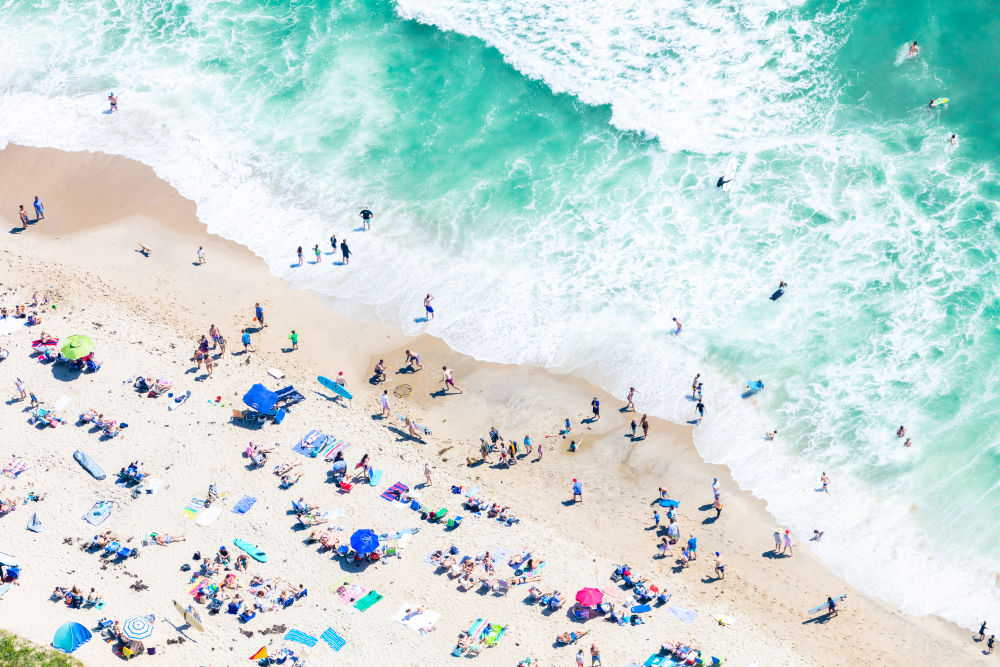 Photography by Gray Malin of Miacomet Beach, Nantucket
