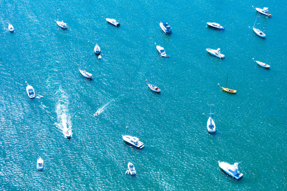 Photography by Gray Malin of Nantucket Harbor