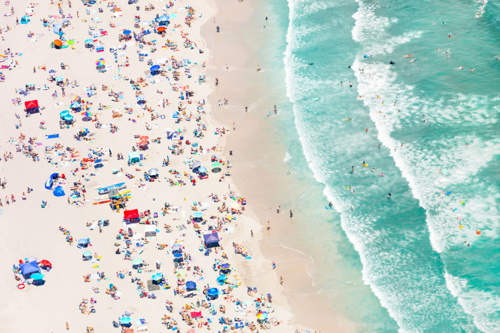 Photography by Gray Malin of Narragansett Beach