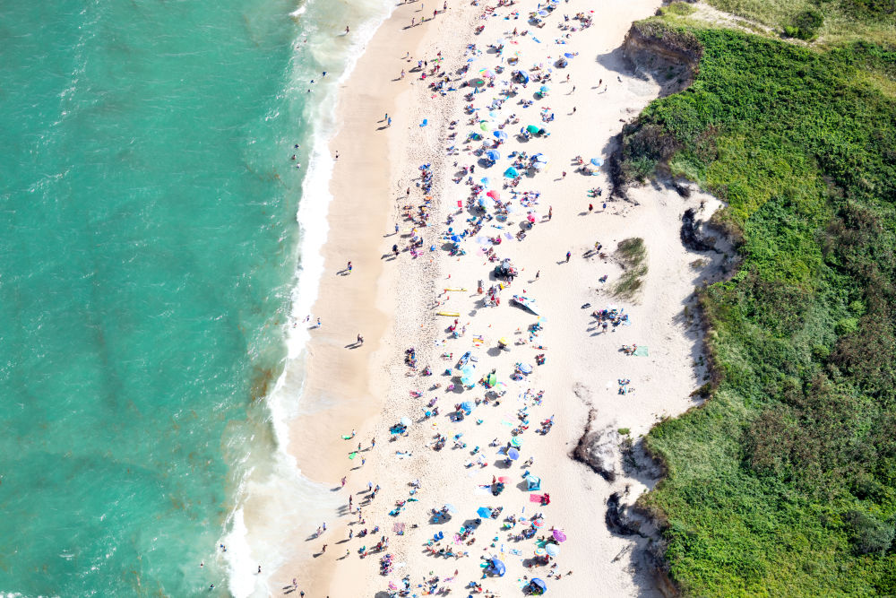 Photography by Gray Malin of Nauset Light Beach, Cape Cod