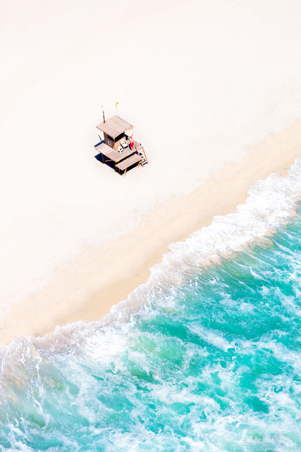 Photography by Gray Malin of Newport Beach Lifeguard Stand