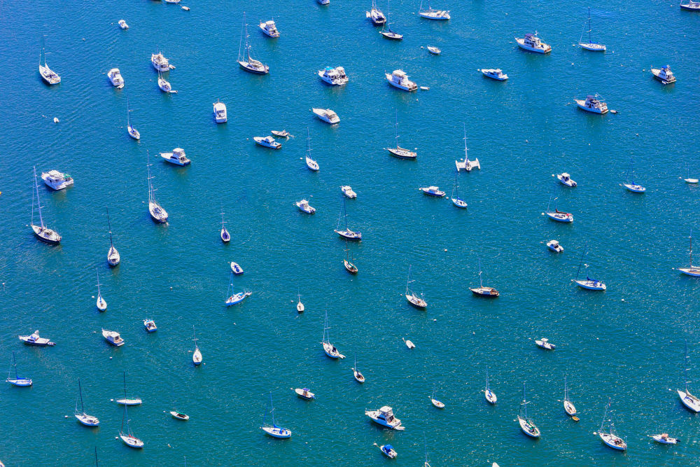 Photography by Gray Malin of Newport Harbor