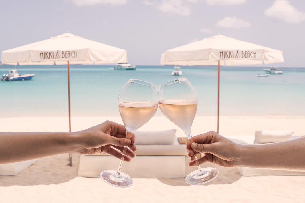 Photography by Gray Malin of Nikki Beach Cheers, St. Barths