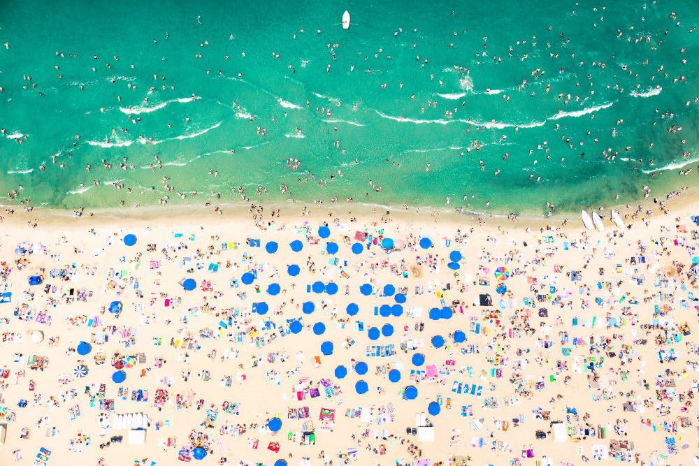 Photography by Gray Malin of North Avenue Beach Landscape, Chicago