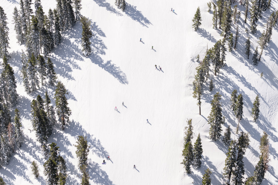 Photography by Gray Malin of Northstar Skiers, Lake Tahoe
