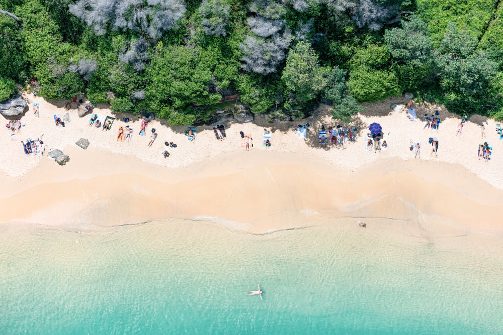 Photography by Gray Malin of Nude Beach, Sydney