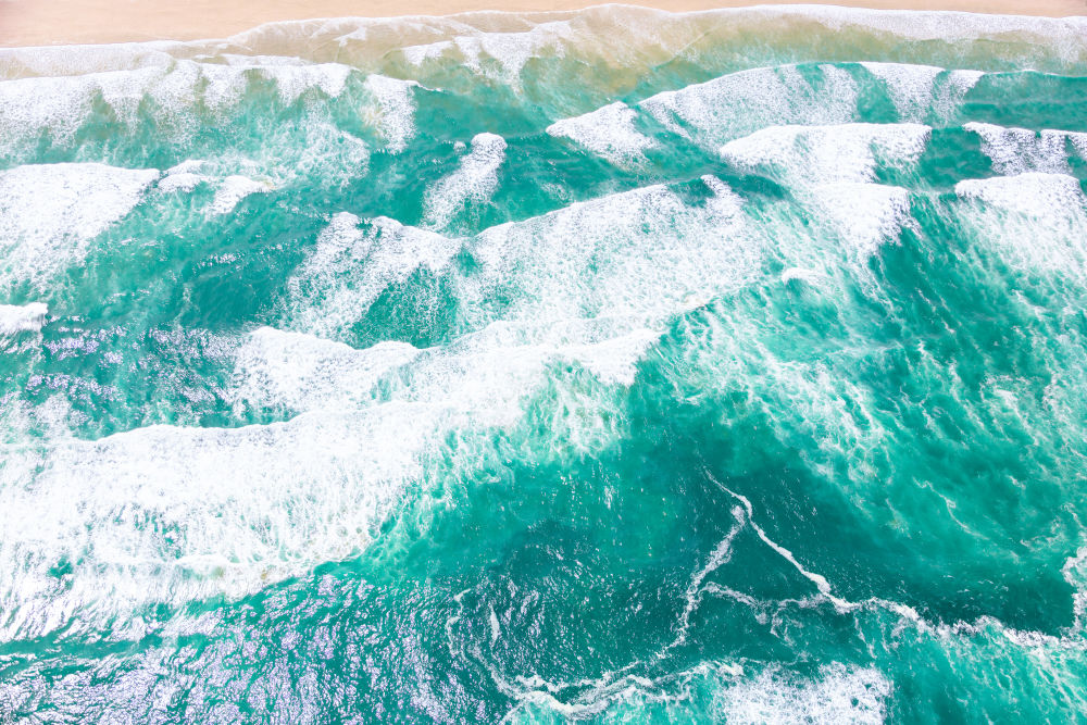 Photography by Gray Malin of Ocean Waves, Kerikeri, New Zealand