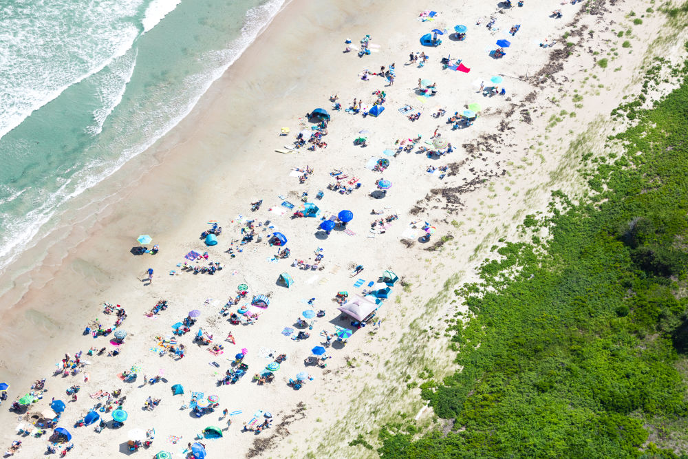 Photography by Gray Malin of Ogunquit Beach Diagonal, Maine