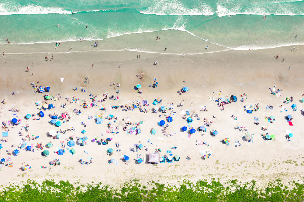 Photography by Gray Malin of Ogunquit Beach, Maine