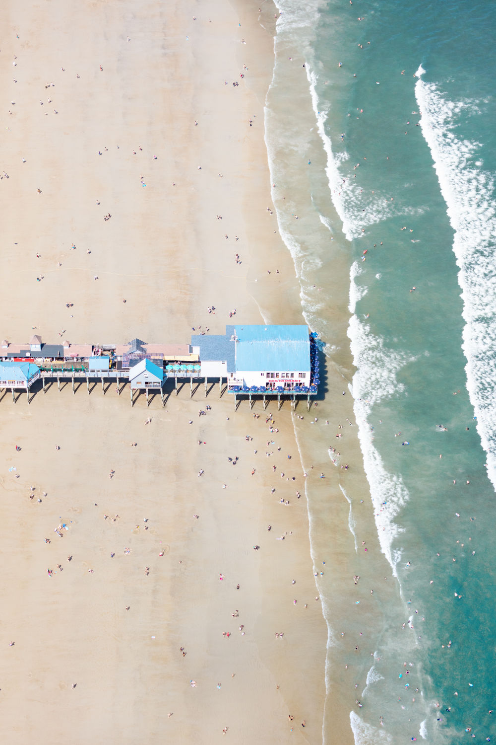 Photography by Gray Malin of Old Orchard Beach Pier Vertical, Maine