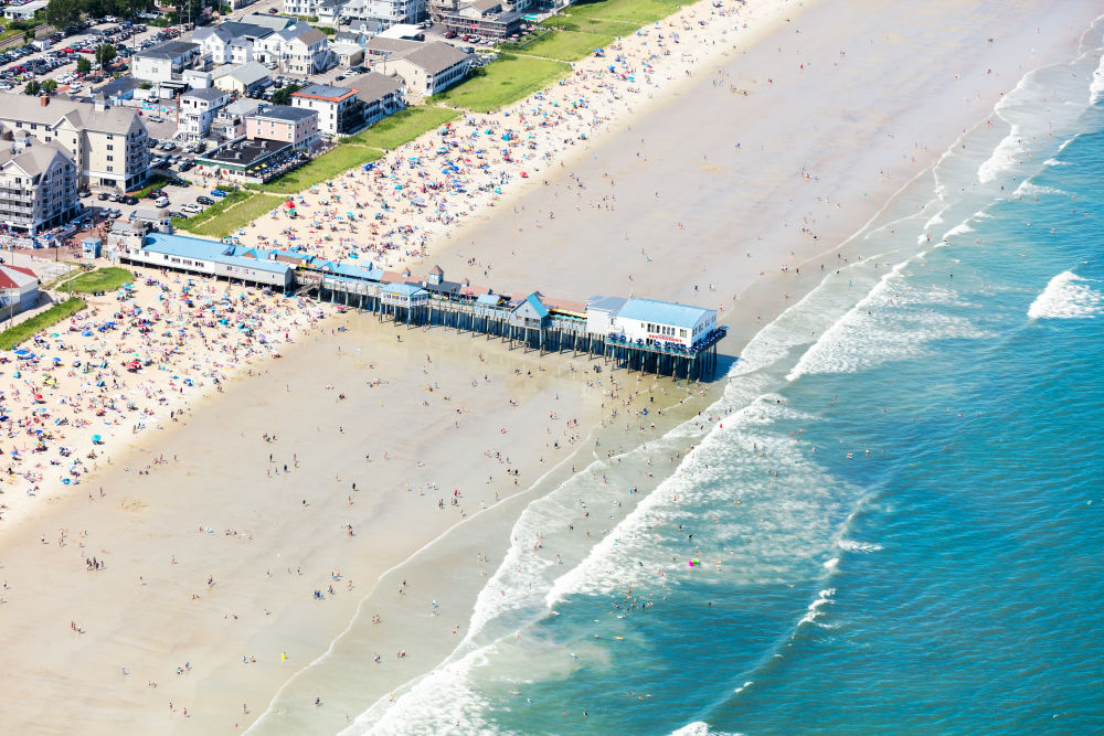 Photography by Gray Malin of Old Orchard Beach Pier, Maine