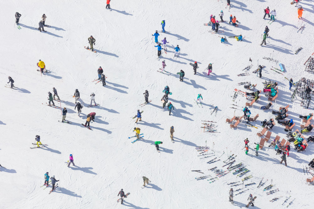 Photography by Gray Malin of Park City Skiers