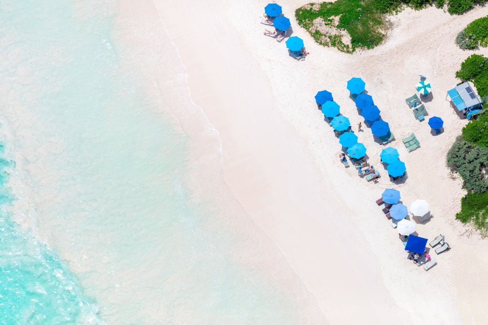 Photography by Gray Malin of Pink Sands, Harbour Island