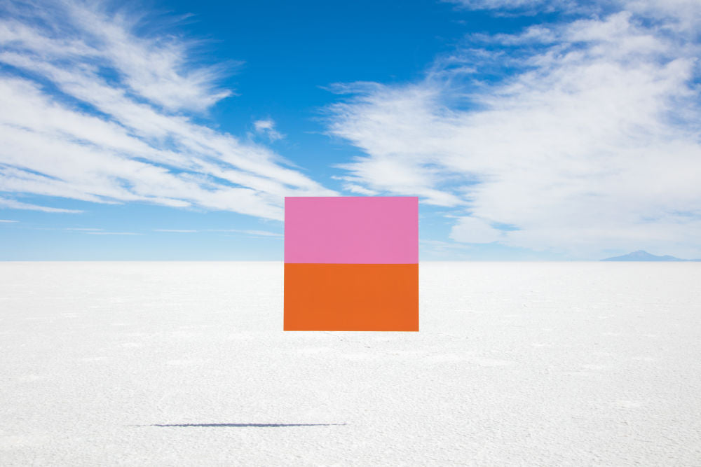 Photography by Gray Malin of Pink and Orange Square