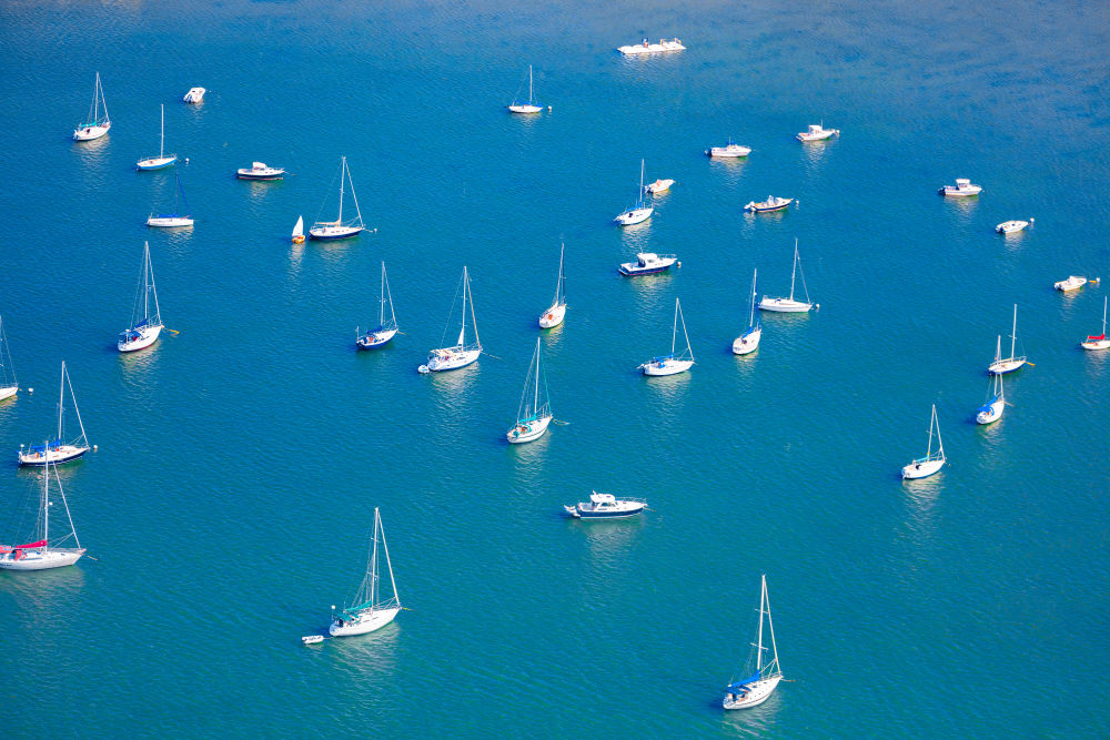 Photography by Gray Malin of Portland Harbor, Maine