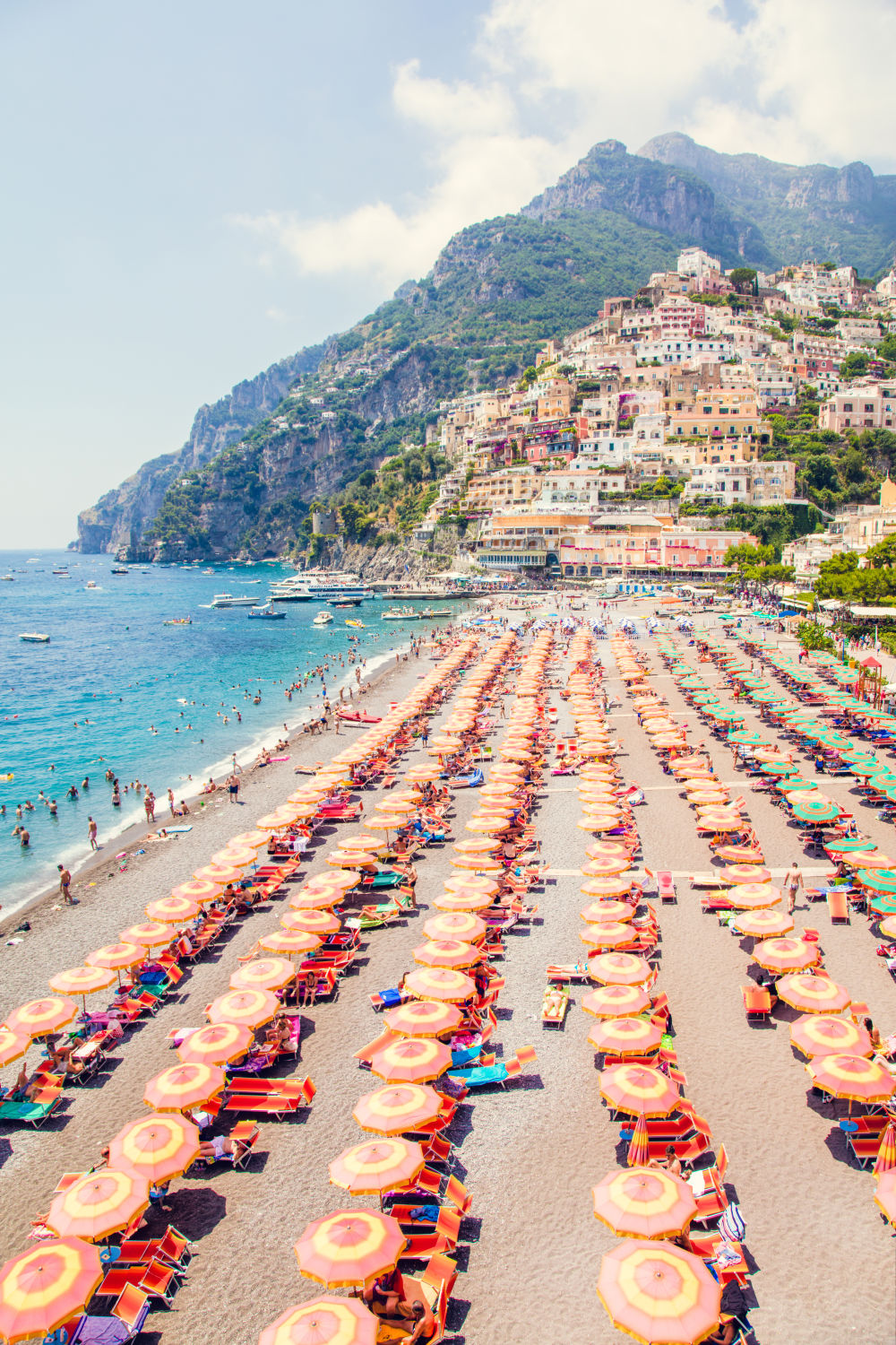 Photography by Gray Malin of Positano Beach Vertical