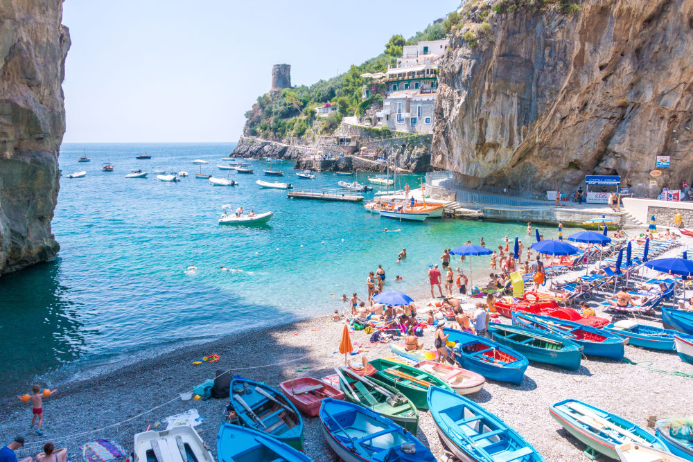 Photography by Gray Malin of Praiano Beach