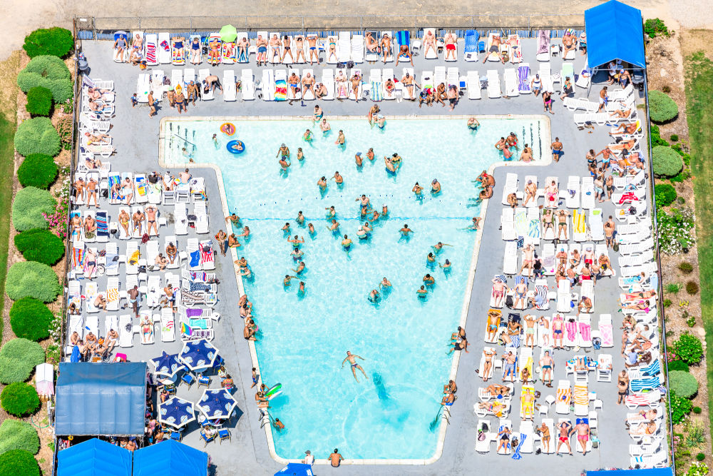 Photography by Gray Malin of Provincetown Inn Pool, Cape Cod
