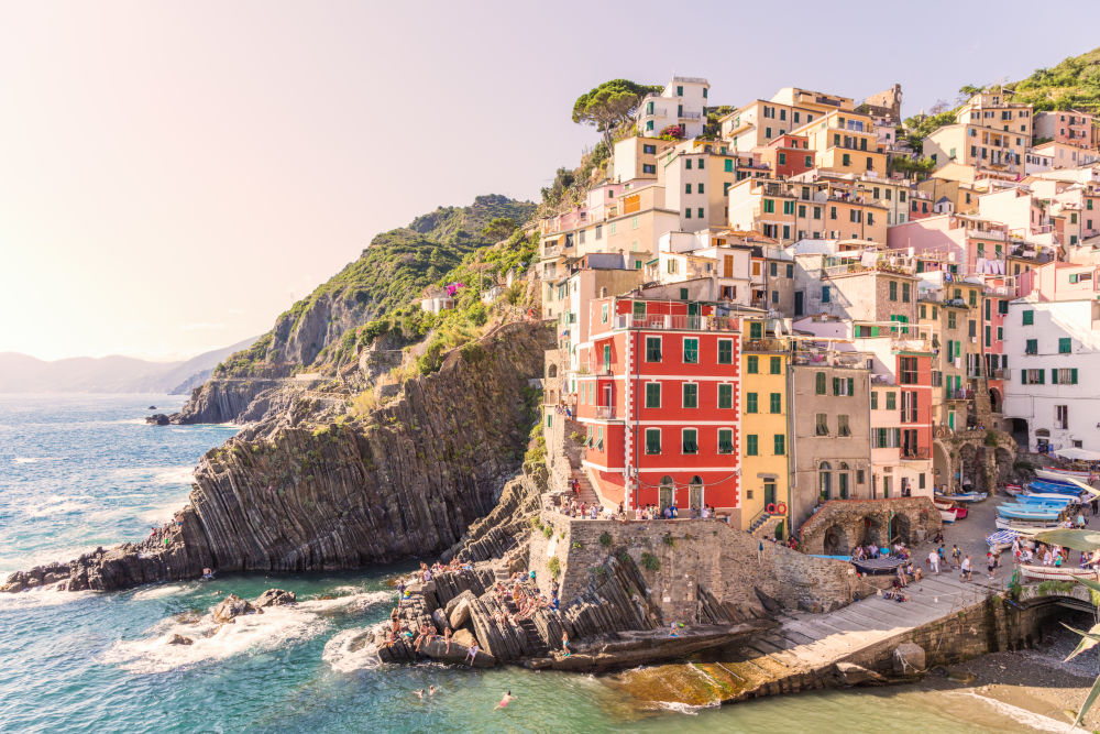 Photography by Gray Malin of Riomaggiore, Cinque Terre
