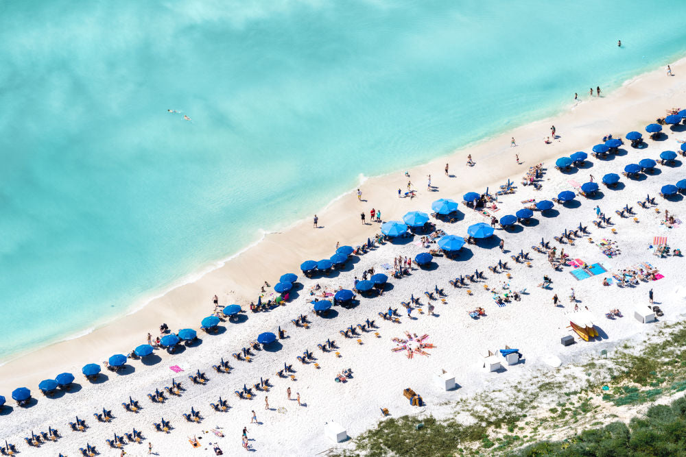 Photography by Gray Malin of Rosemary Beachgoers, 30A Florida