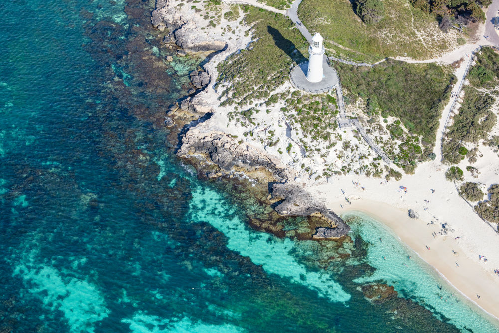 Photography by Gray Malin of Rottnest Island Lighthouse, Perth