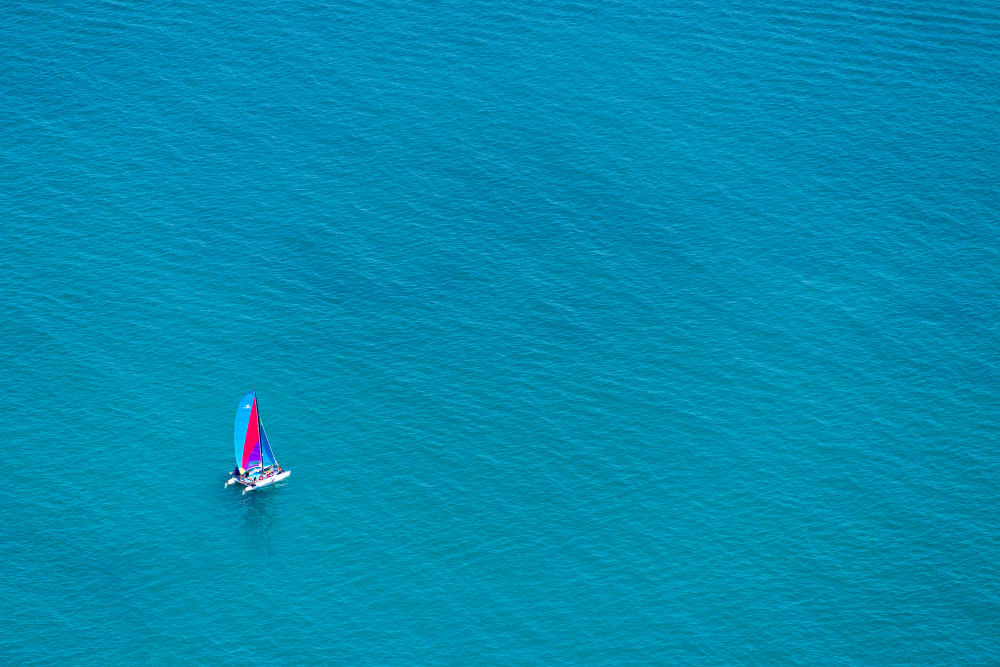 Photography by Gray Malin of Sailing Lake Michigan, Chicago