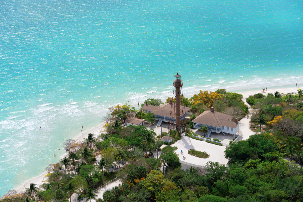 Photography by Gray Malin of Sanibel Island Lighthouse, Sanibel Island, Florida