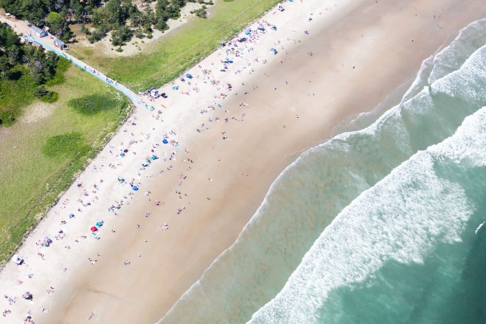 Photography by Gray Malin of Scarborough Beach, Maine