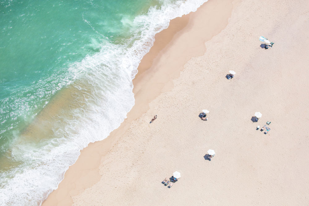 Photography by Gray Malin of Sconset White Umbrellas, Nantucket