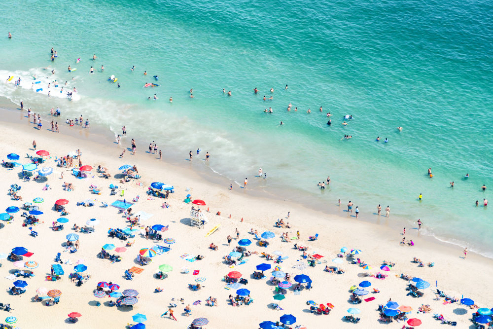 Photography by Gray Malin of Sea Girt Beach, New Jersey