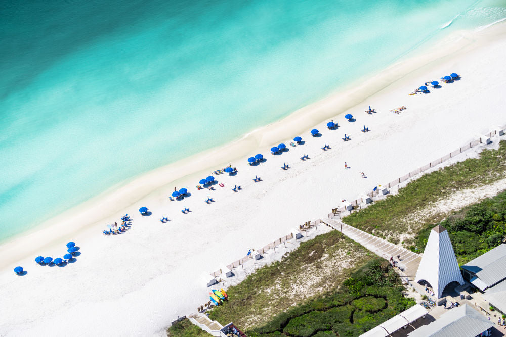 Photography by Gray Malin of Seaside Beach, 30A Florida