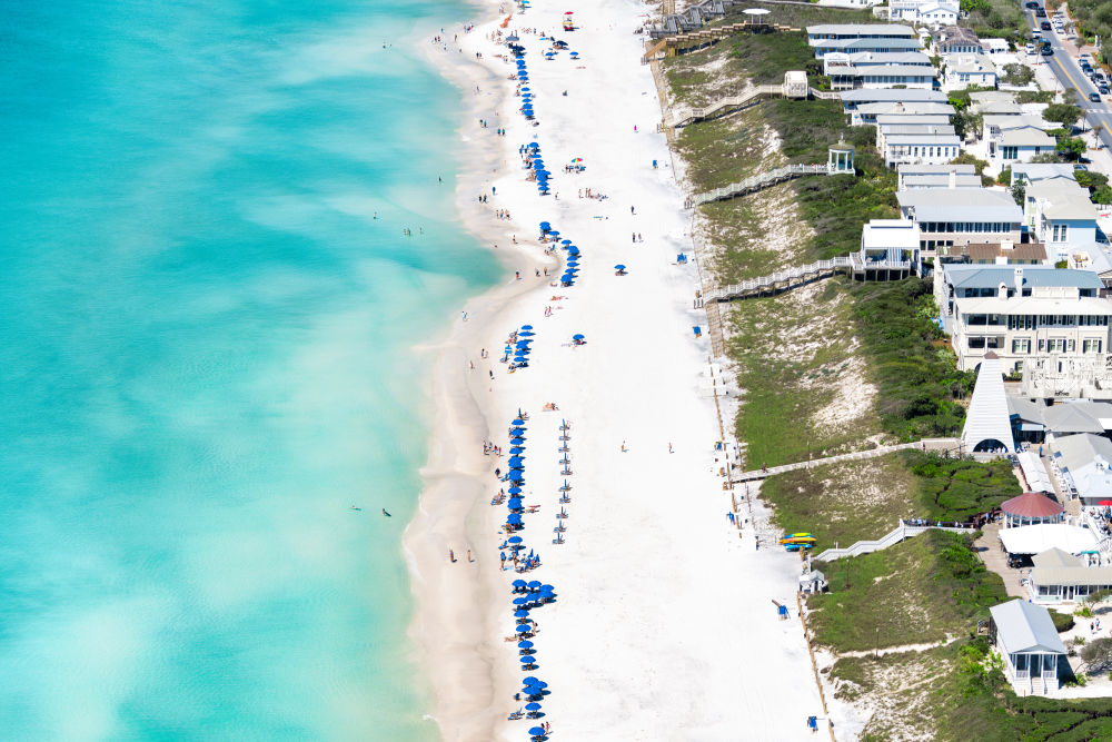 Photography by Gray Malin of Seaside Pavilions, 30A Florida
