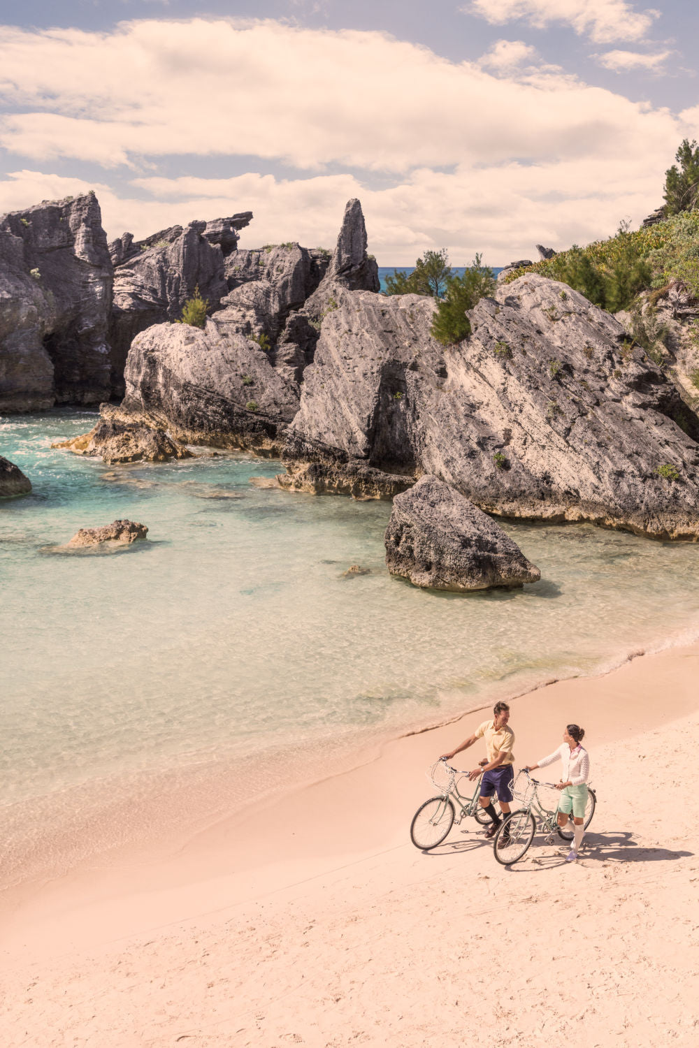Photography by Gray Malin of Seaside Stroll, Horseshoe Bay